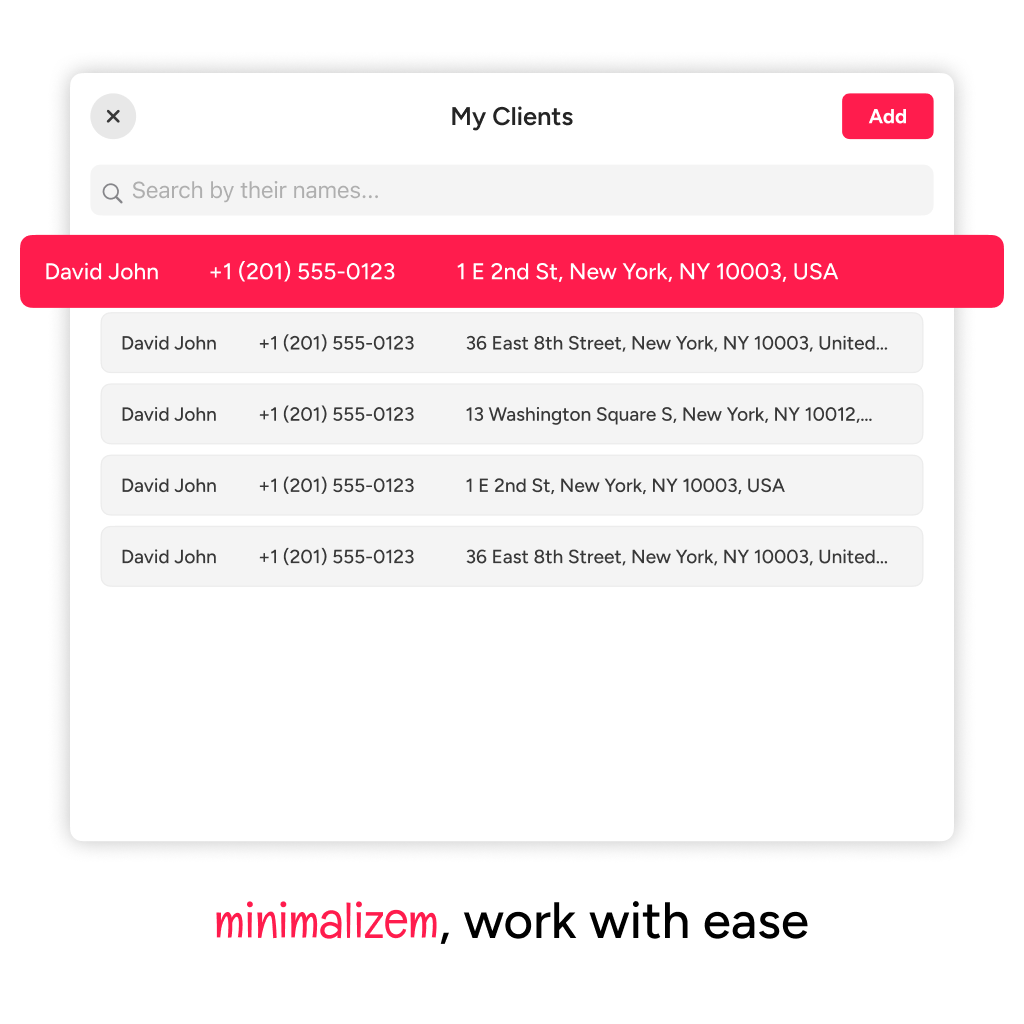 Invoice Maker template-based invoice creation screen